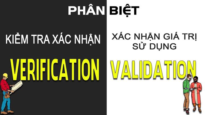 Sự khác nhau giữa Validation testing và Verification testing